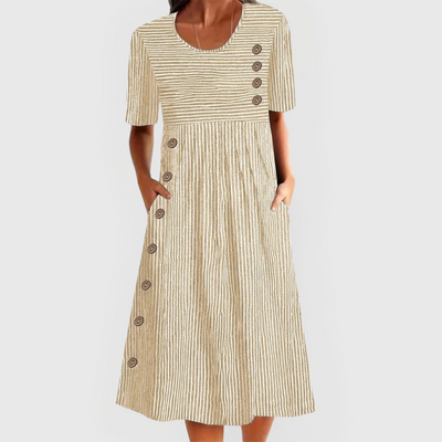 Tina™ Striped Midi Dress