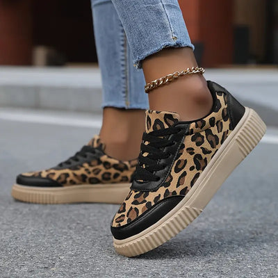 Aubrey™ - Breathable Leopard Print Sneakers