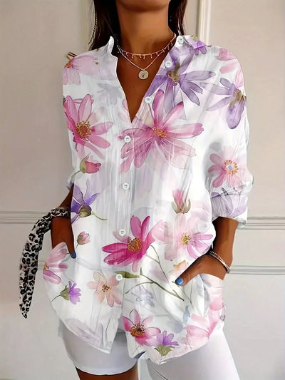 Liora | Colorful blouse with playful print
