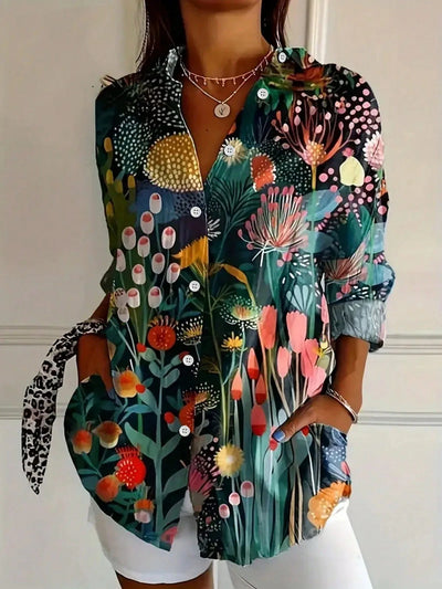 Liora | Colorful blouse with playful print