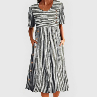 Tina™ Striped Midi Dress