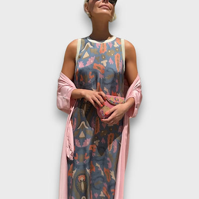Fioranelle –  Maxi dress with cardigan
