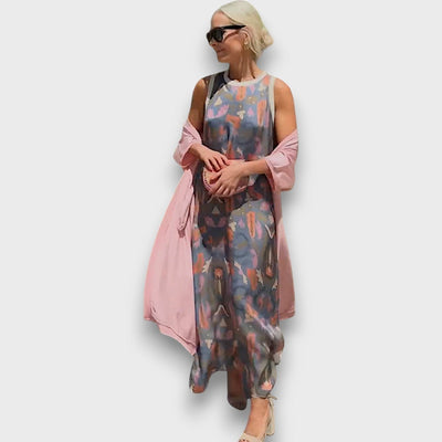 Fioranelle –  Maxi dress with cardigan