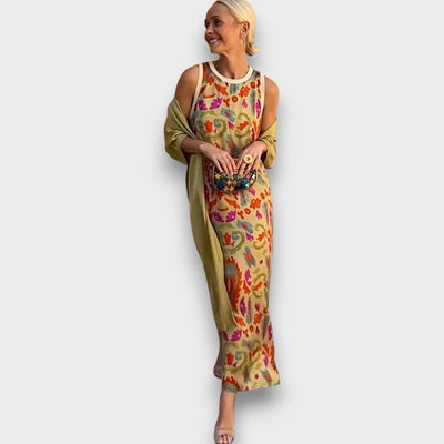 Fioranelle –  Maxi dress with cardigan