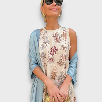 Fioranelle –  Maxi dress with cardigan